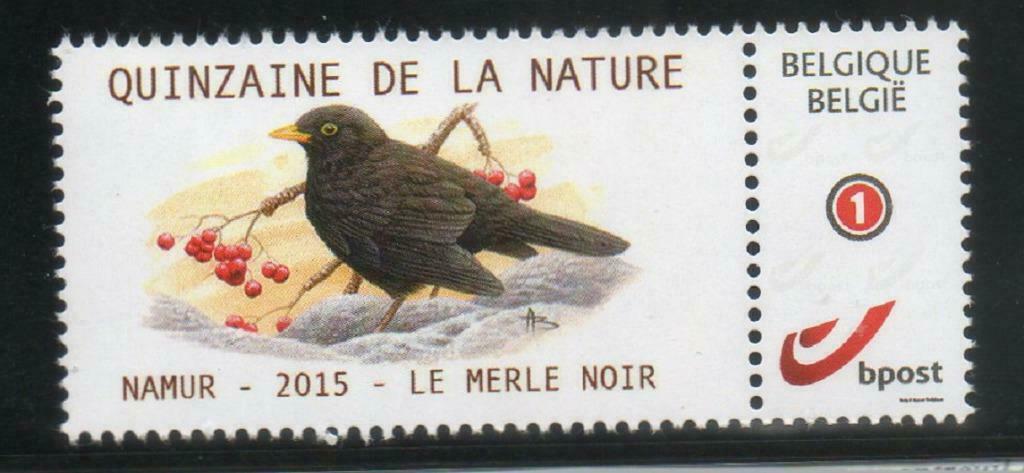 Duostamp / Mystamp : Buzin - Le merle noir - Quinzaine de la, Enlèvement ou Envoi