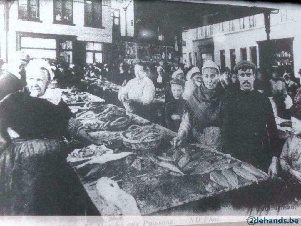 Foto : Oostendse vismarkt anno 106 - 1939 ND Photo n°183, Gebruikt, Foto, Ophalen of Verzenden, Voor 1940