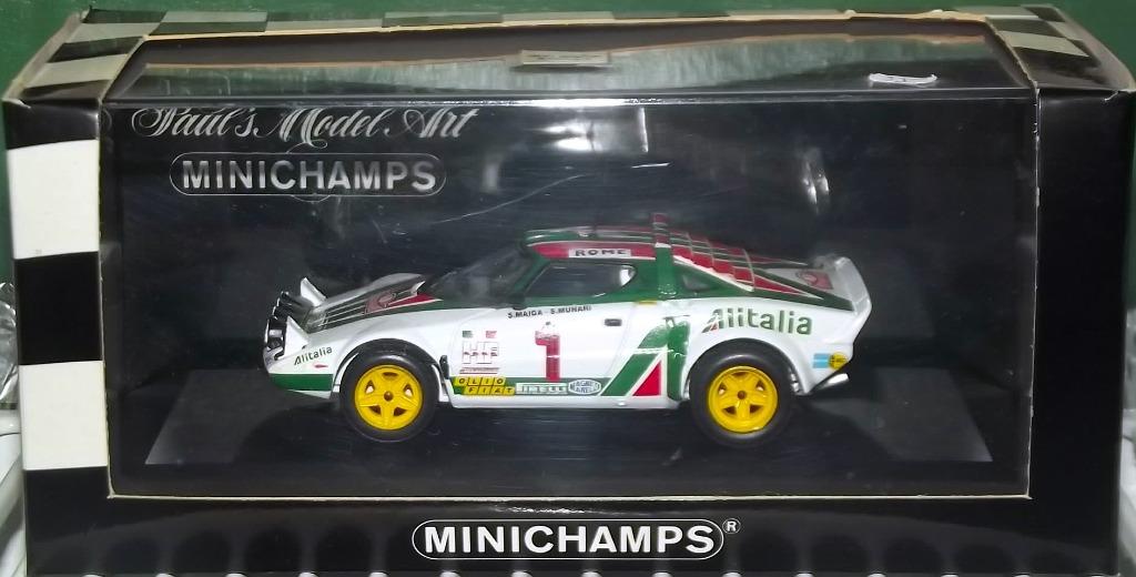 Lancia Stratos Monte Carlo 1977 - MINICHAMPS Echelle 1/43, Ophalen of Verzenden, Gebruikt, Auto, MiniChamps