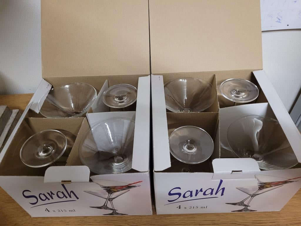Set van 8 cocktailglazen /nieuw, Ophalen of Verzenden