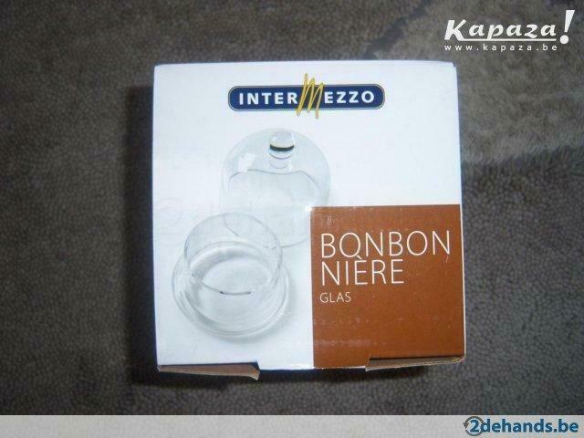 Bonbon intermezzo glas nieuw voor snoepjes., Ophalen of Verzenden, Nieuw