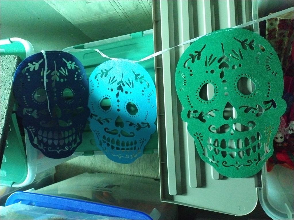 slinger halloween vilten doodskoppen, Enlèvement ou Envoi, Neuf, Décoration
