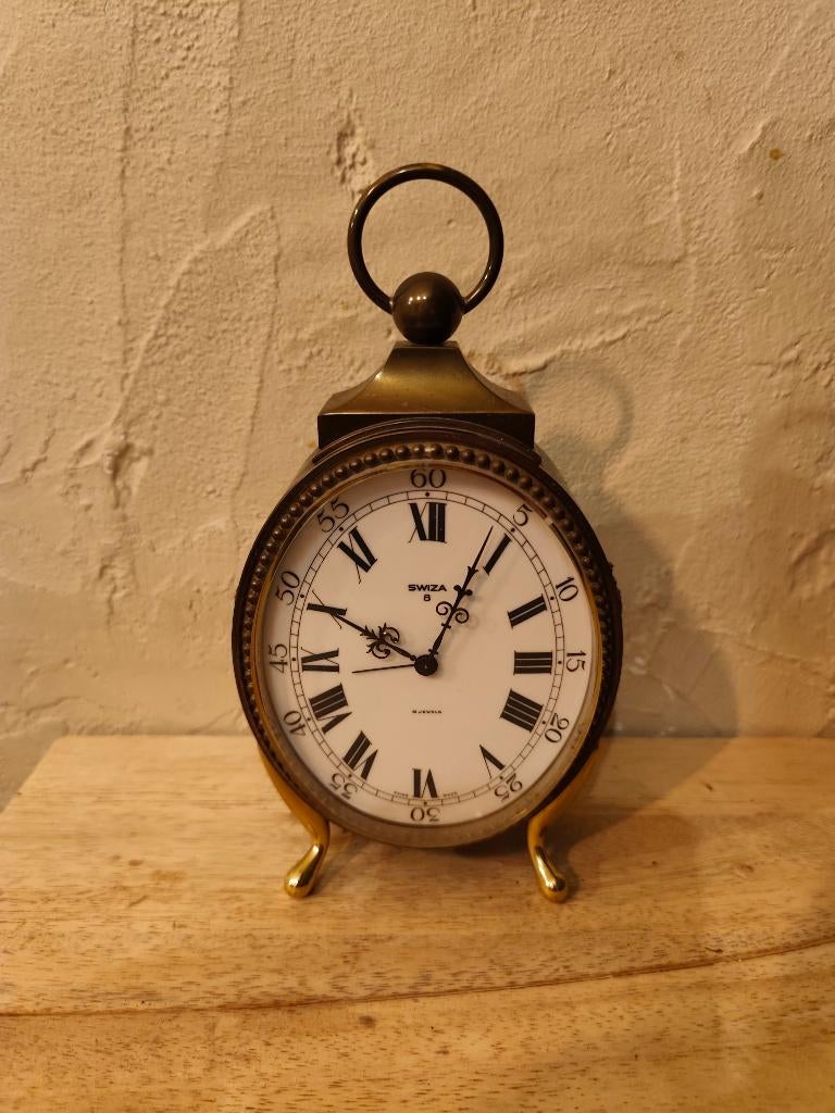 Horloge de table Swiza 8 en très bon état, Ophalen of Verzenden