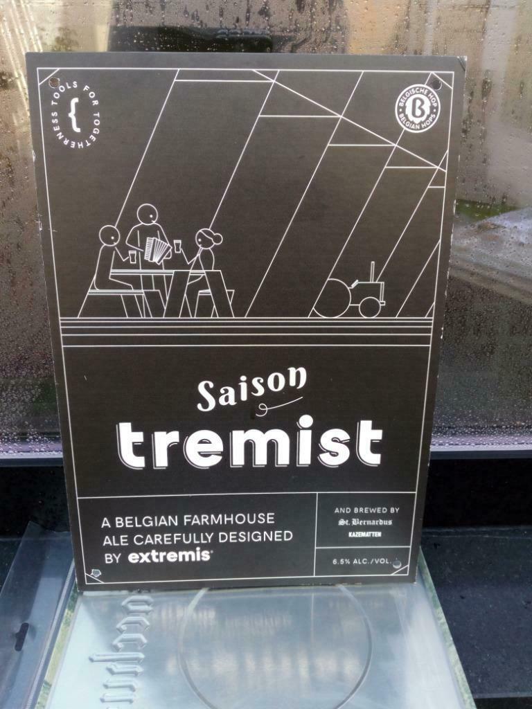 Kartonnen bord Saison Tremist Sint Bernardus, Enlèvement ou Envoi, Comme neuf, Panneau publicitaire