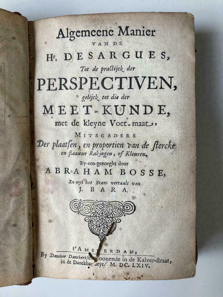 Abraham Bosse - Algemeene manier van Desargues - 1664, Ophalen of Verzenden