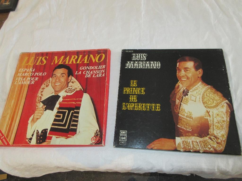 2 coffrets de collection LUIS MARIANO vinyle operette LP's, Enlèvement