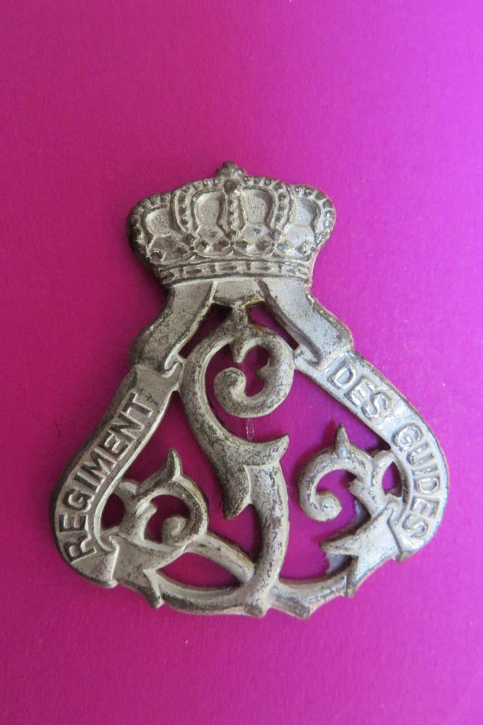 Baretinsigne - 1e gidsen, Ophalen of Verzenden, Landmacht, Embleem of Badge