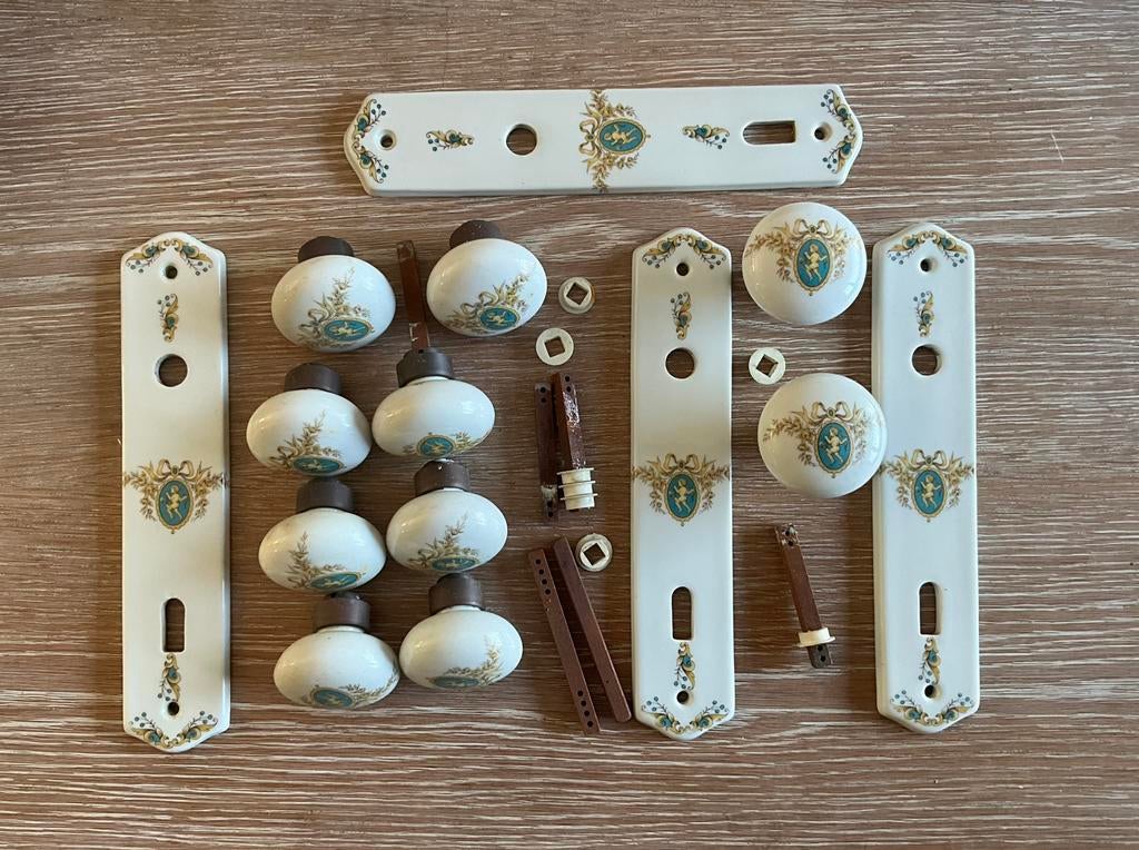 Vintage LIMOGES porcelein deurbeslag deurklinken, Ophalen of Verzenden, Zo goed als nieuw