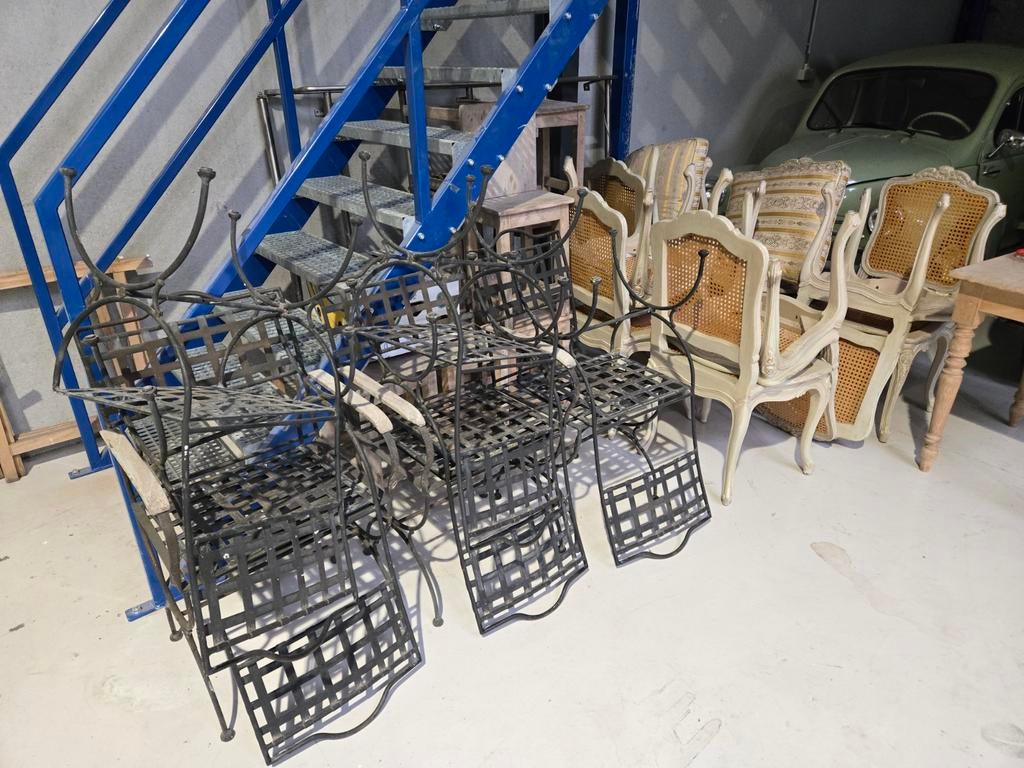 Partij Tuinstoelen en zetels 16 stuks, Enlèvement ou Envoi