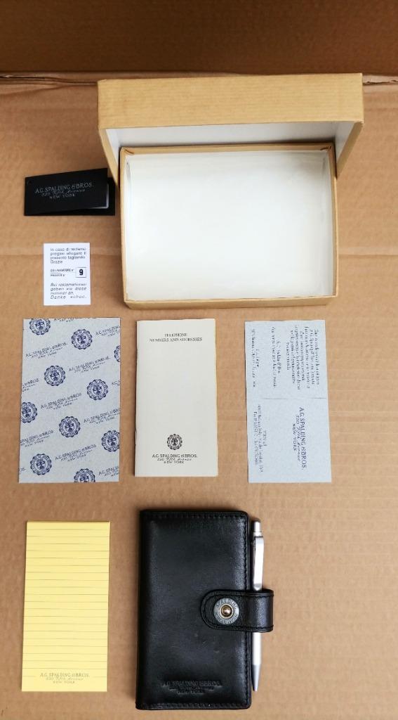 A.G. Spalding New York Fifth avenue notebook holder in doos, Ophalen of Verzenden, Gebruikt