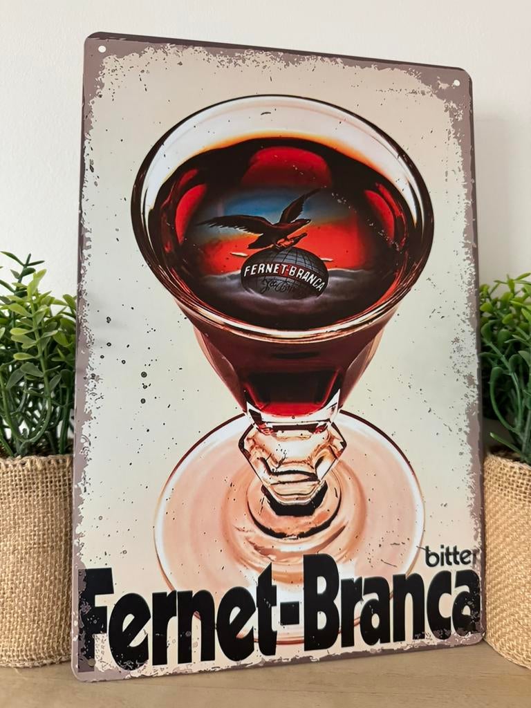 Panneau publicitaire en métal Fernet -Branca, Enlèvement ou Envoi, Neuf, Panneau publicitaire