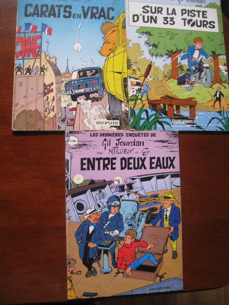 tillieux gil jourdan 3 bd  gos, Livres, Plusieurs BD, Utilisé, M TILLIEUX, Envoi