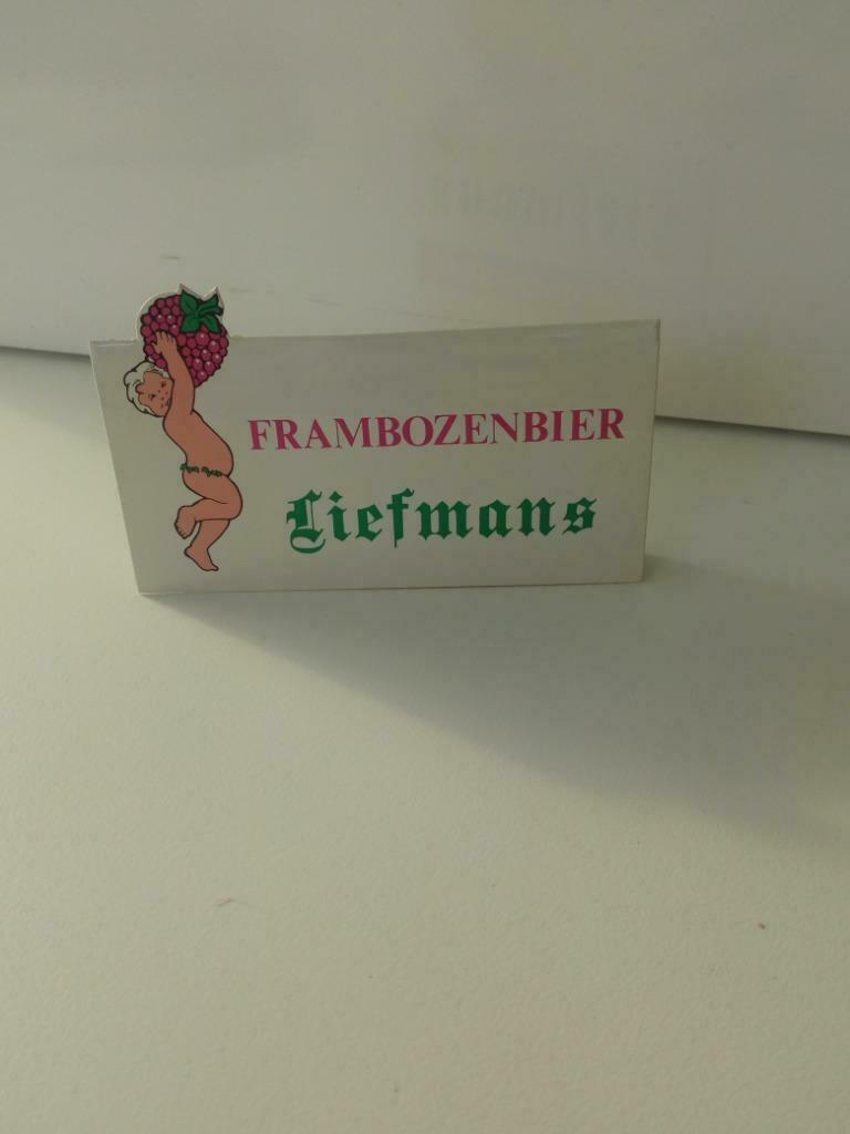 Tafelreclame Liefmans Oudenaarde, Verzamelen, Merken en Reclamevoorwerpen, Ophalen of Verzenden, Gebruikt, Overige typen