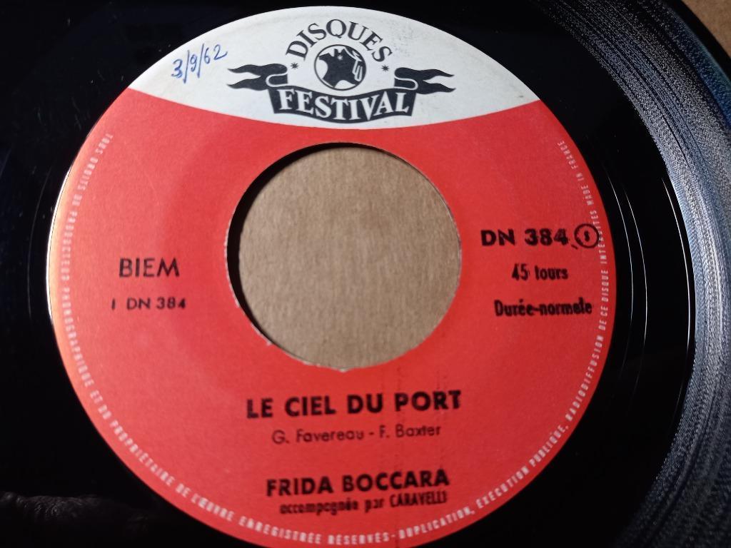 Frida Boccara – Le Ciel Du Port / D'abord Je N'ai Vu '7, 7 inch, Single, Ophalen of Verzenden, Zo goed als nieuw