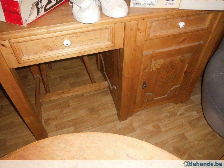 bureau  in grenen hout, Antiek en Kunst, Ophalen of Verzenden