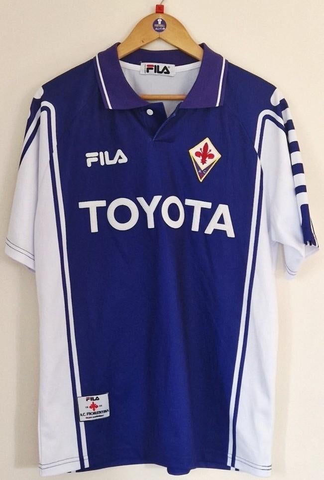 Fiorentina Batistuta Voetbal Uitshirt Origineel 1999, Envoi, Comme neuf