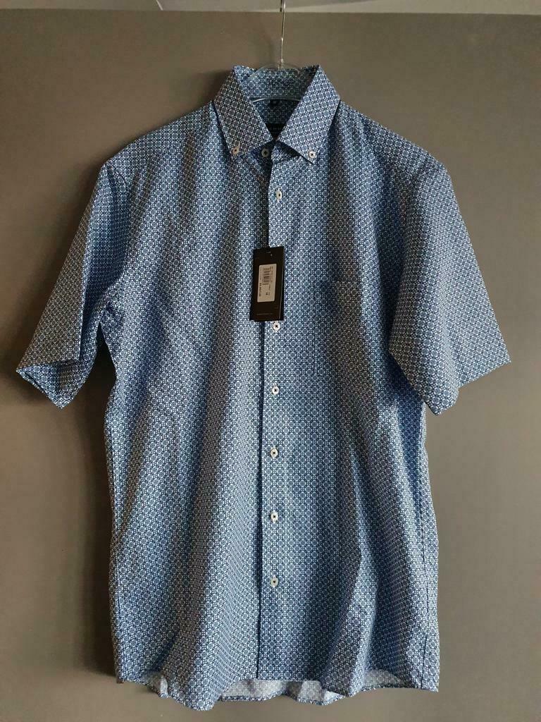 Nieuw hemd van Eterna maat S, Eterna, Blauw, Halswijdte 38 (S) of kleiner, Nieuw