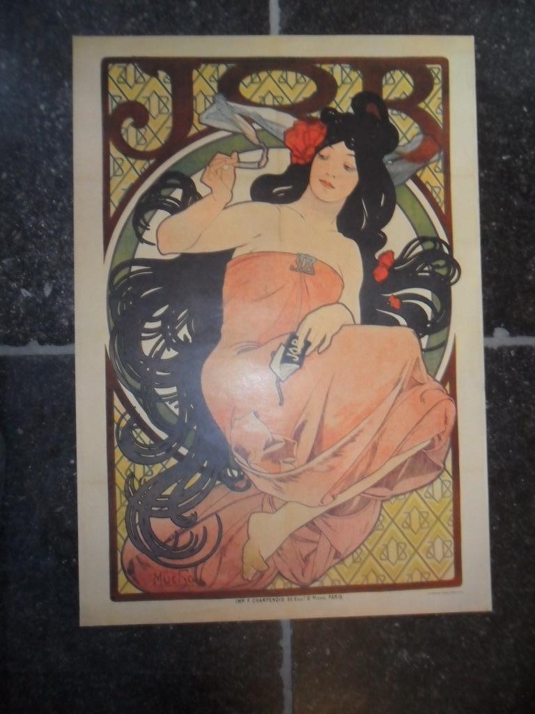 lithografie van Alfons Mucha (1860-1939), Ophalen of Verzenden