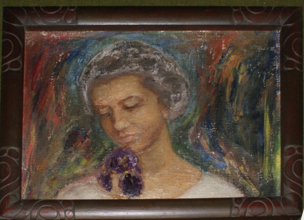 Vrouw met bloemen ca. 1920 (50 x 38 cm), Enlèvement ou Envoi