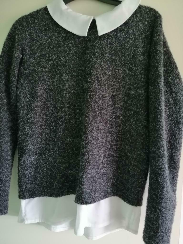 trui donkergrijs bouclette maat 36, Kleding | Dames, Truien en Vesten, Atmosphere, Ophalen of Verzenden, Gedragen, Maat 36 (S)