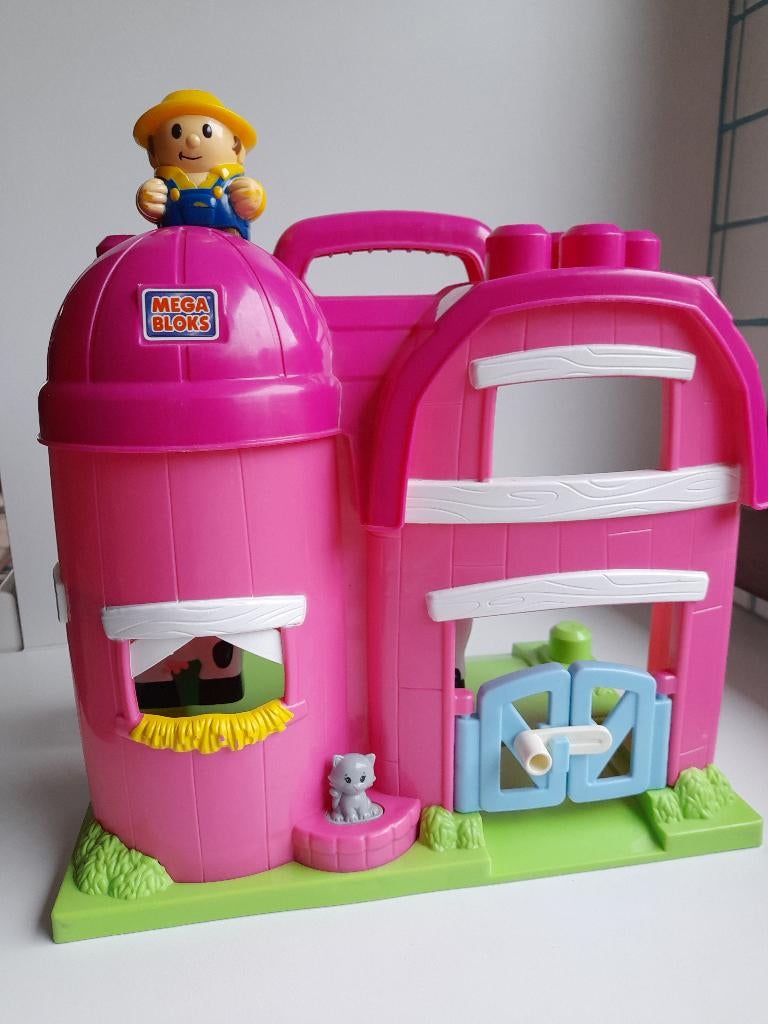 boerderij, tractor met kar, diertjes. Megabloks, Kinderen en Baby's, Ophalen of Verzenden, Zo goed als nieuw