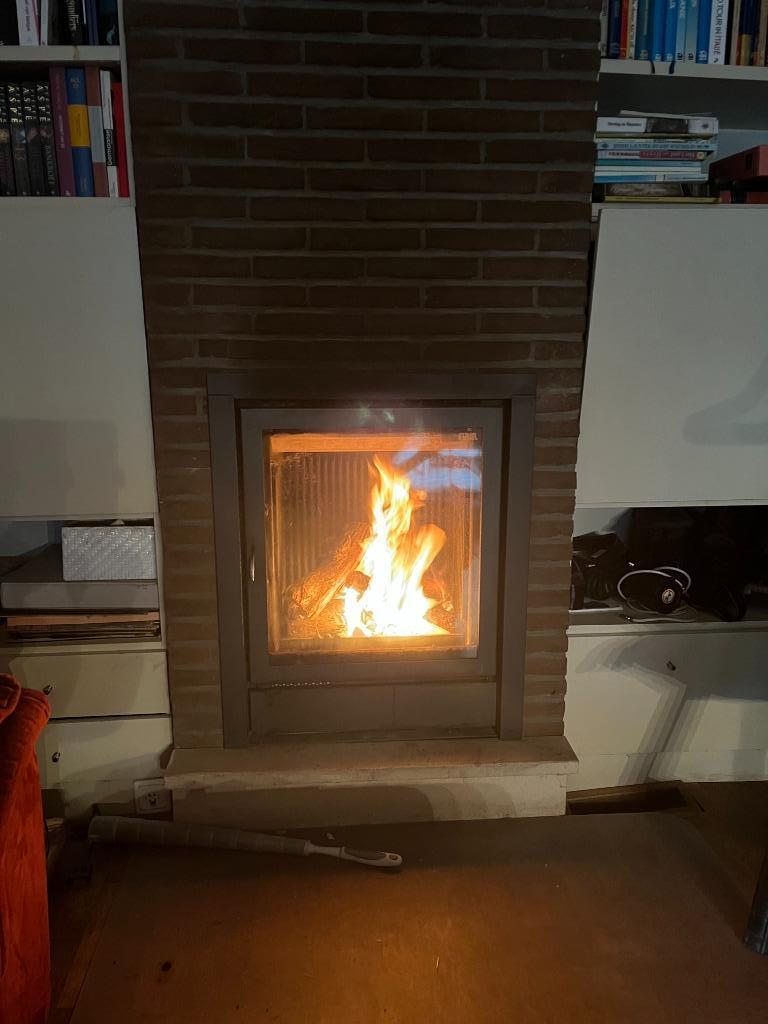 inbouw openhaard flam, Ophalen, 30 tot 80 cm, Gebruikt, Hoog rendement (Hr)