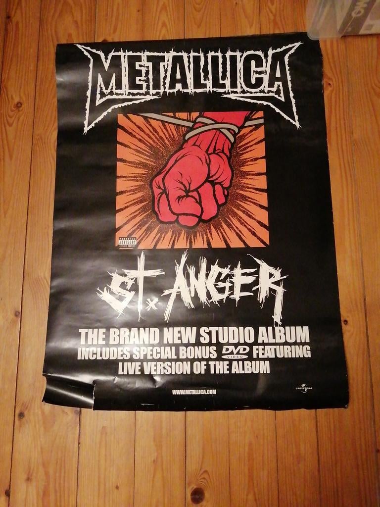 Poster Metallica St Anger, Verzamelen, Ophalen of Verzenden, Gebruikt