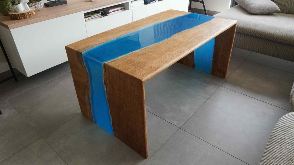 Salon tafels, Ophalen, 100 tot 150 cm, 50 tot 75 cm, Eikenhout