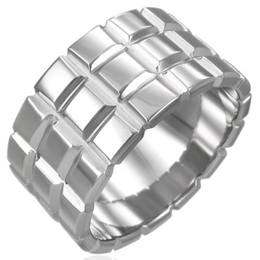 Bague en acier brillant pour femme - OP=OP !, Bijoux, Sacs & Beauté, Bagues, Neuf, Enlèvement ou Envoi, Fer ou Acier, 17 à 18