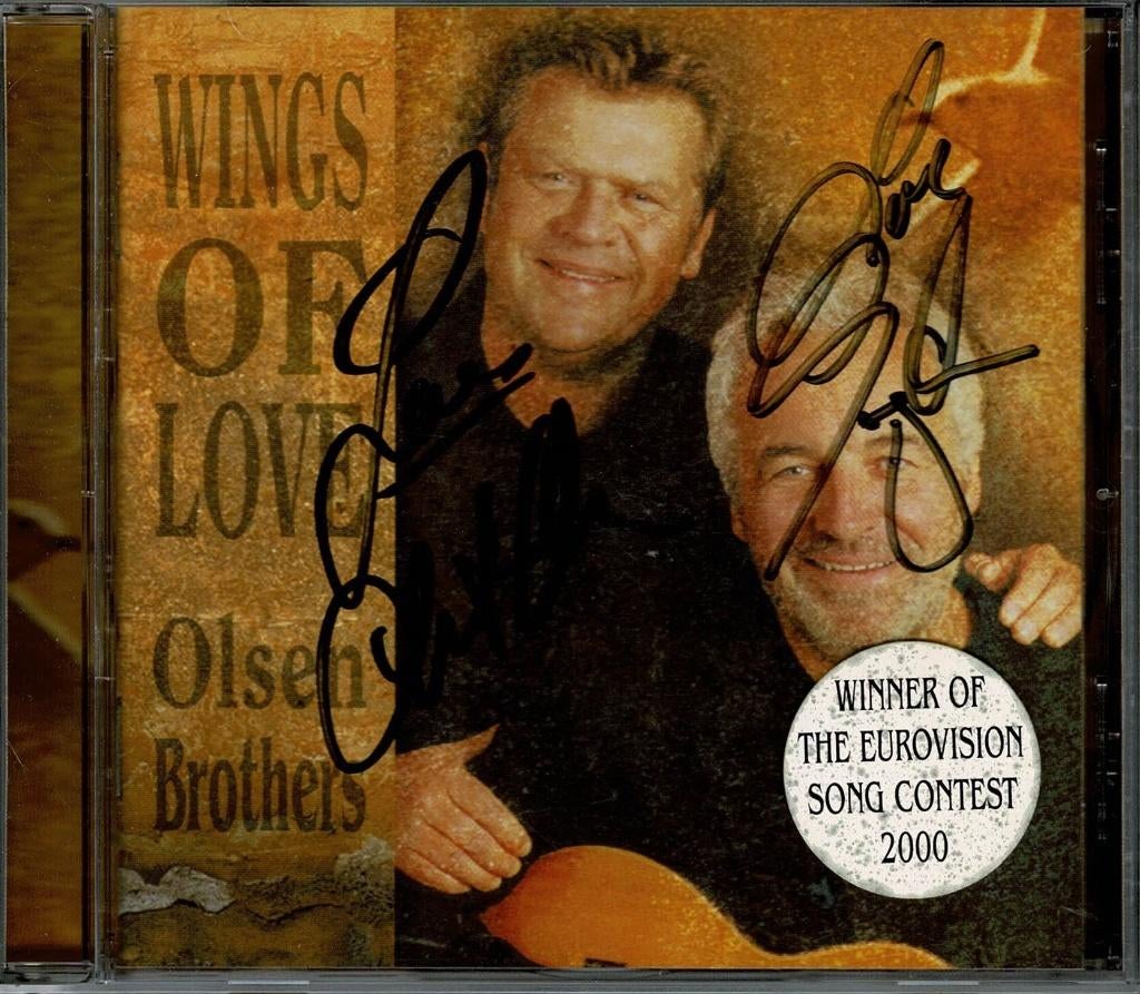 Olsen Brothers - Wings of love (Gesigneerd exemplaar), CD & DVD, Enlèvement ou Envoi, Comme neuf, Signé