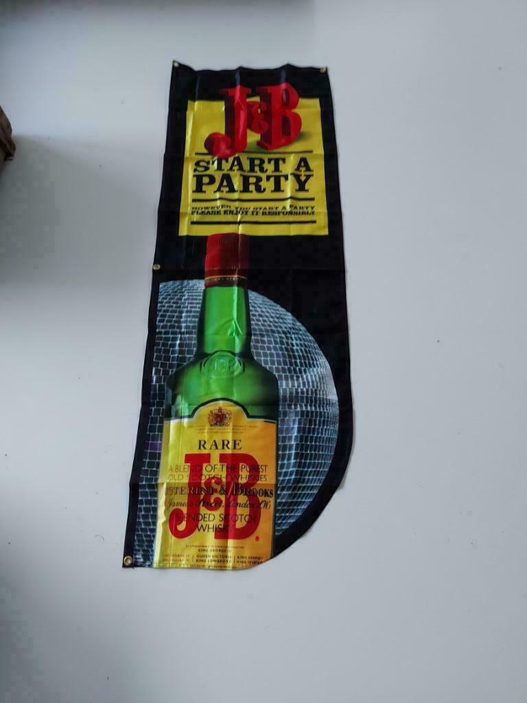 Vlag J&B Whisky 3, Verzamelen, Ophalen of Verzenden, Zo goed als nieuw, Reclamebord