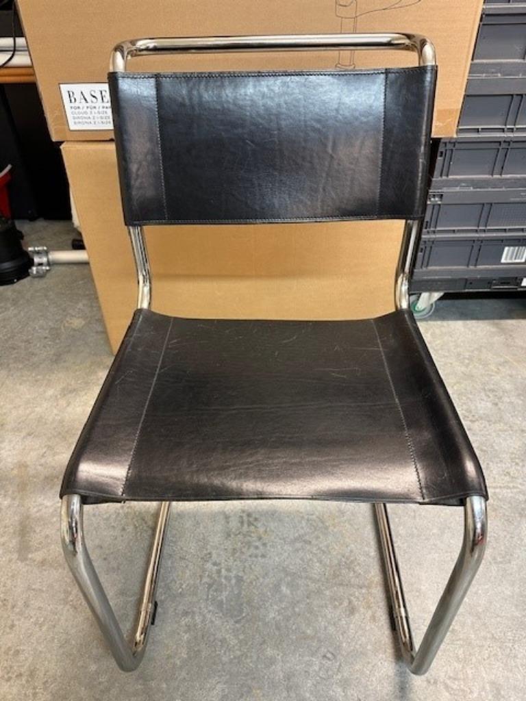 stoelen thonet, Ophalen, Zo goed als nieuw, Zwart, Leer