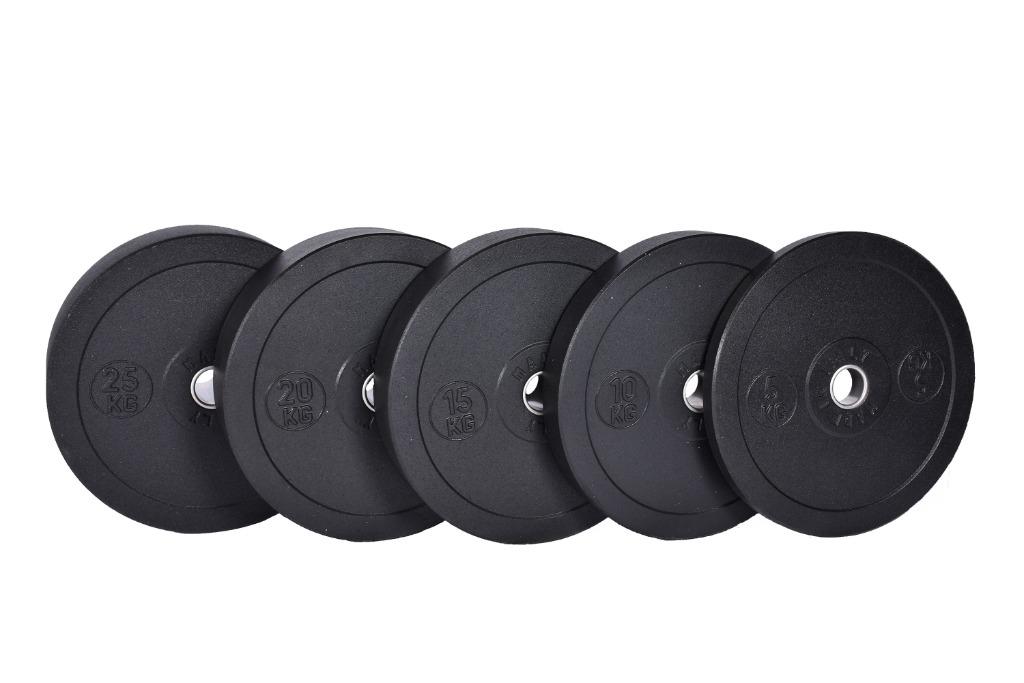 Rubber Bumper Plates! 5k / 10Kg / 15kg / 20kg/ 25kg, Ophalen of Verzenden, Nieuw, Benen, Halterschijven