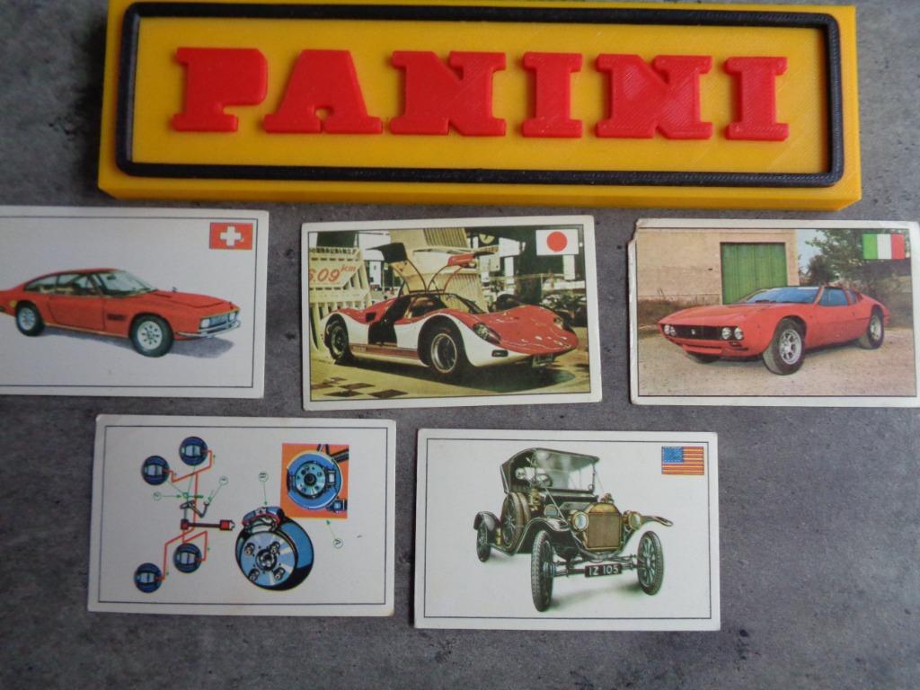 PANINI STICKERS  AUTOMOBILE 5X, Hobby en Vrije tijd, Stickers en Plaatjes, Ophalen of Verzenden