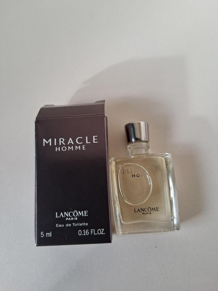 Miniatuur parfumflesje Miracle pour homme vol, Ophalen of Verzenden, Miniatuur