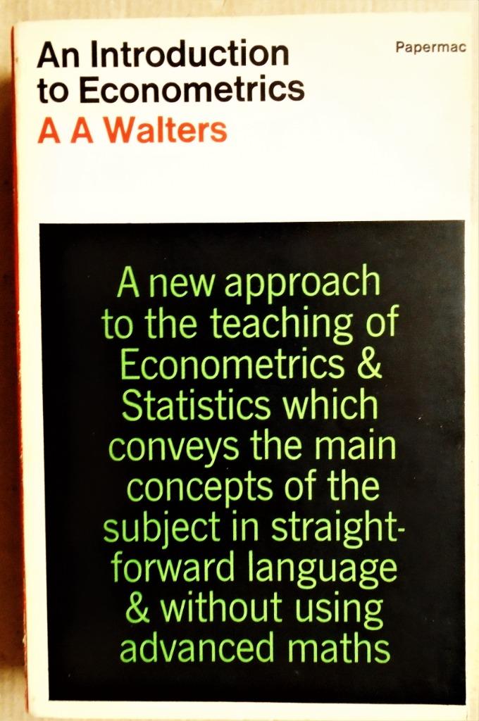 An Introduction to Econometrics - 1968 - A. A. Walters, Boeken, Verzenden, Gelezen, Hogeschool, A. A. Walters