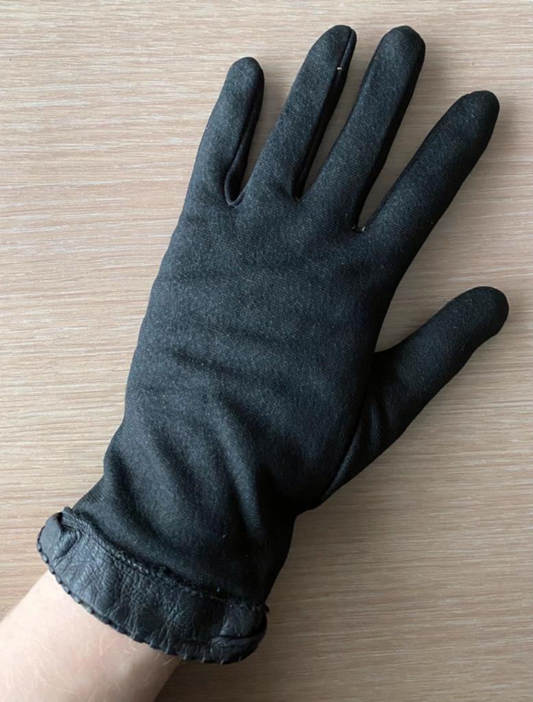 Zwarte vintage handschoenen, Verzenden, Zo goed als nieuw, Handschoenen
