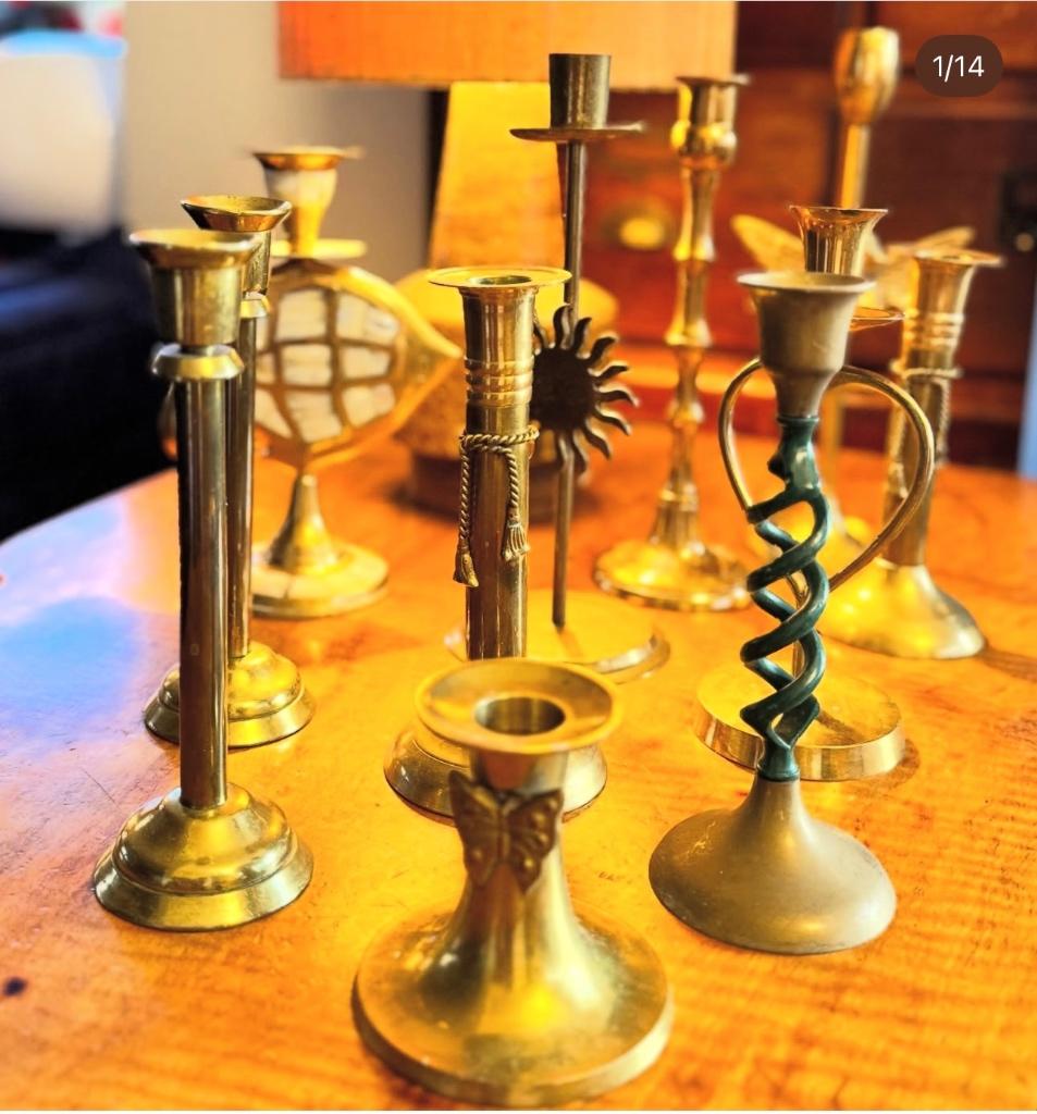 Koperen kandelaars, Ophalen of Verzenden