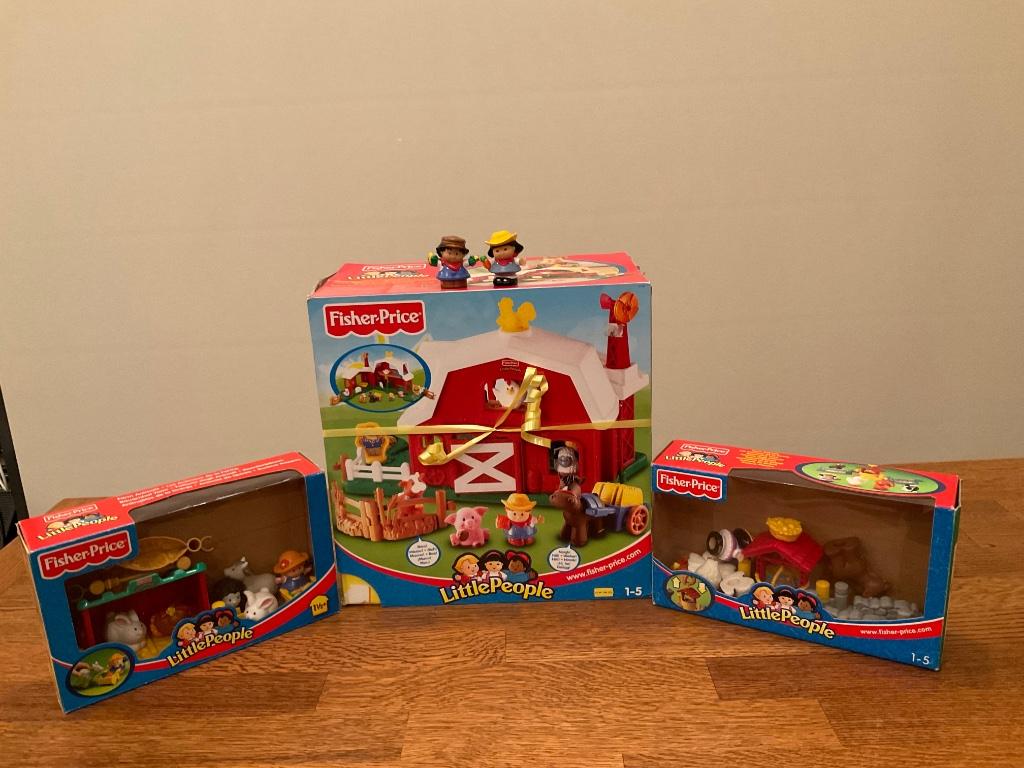 Little People Boerderij + Boerderijdieren (2 sets) + extra’s, Kinderen en Baby's, Speelgoed | Fisher-Price, Ophalen, Zo goed als nieuw