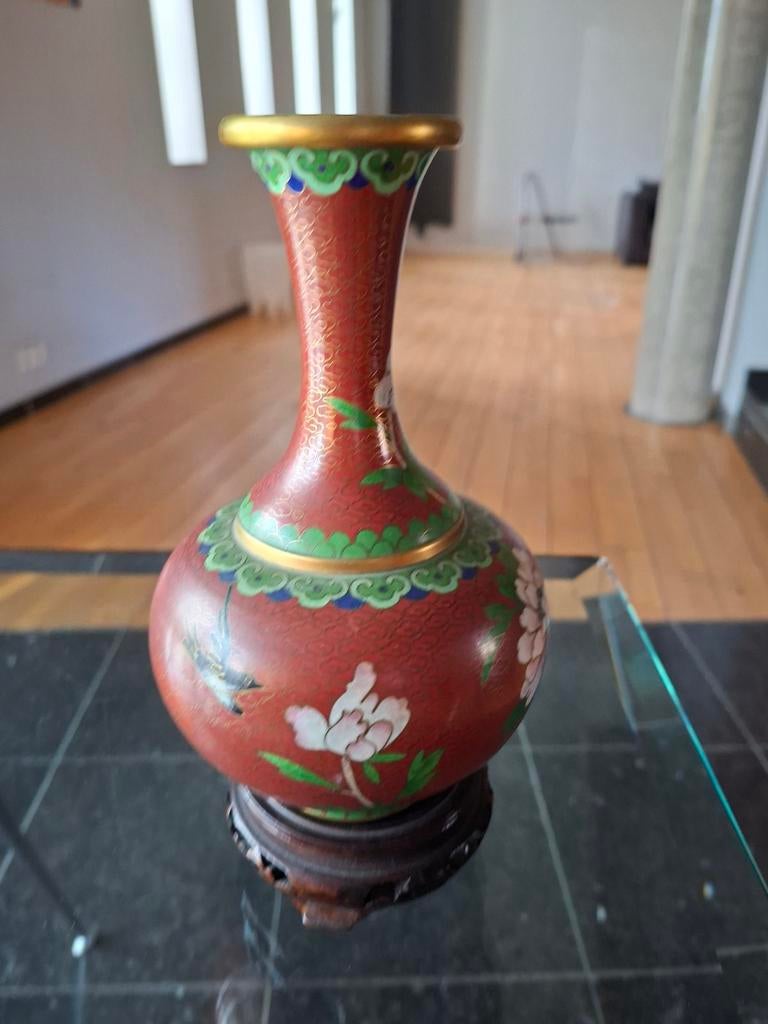 Cloisonne vaas, Ophalen