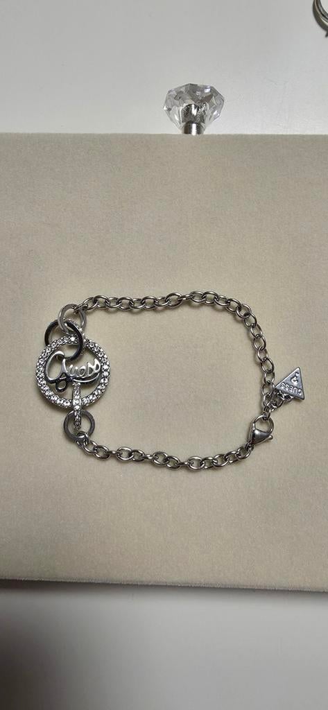 Guess armband, Ophalen of Verzenden, Zo goed als nieuw, Zilver, Zilver