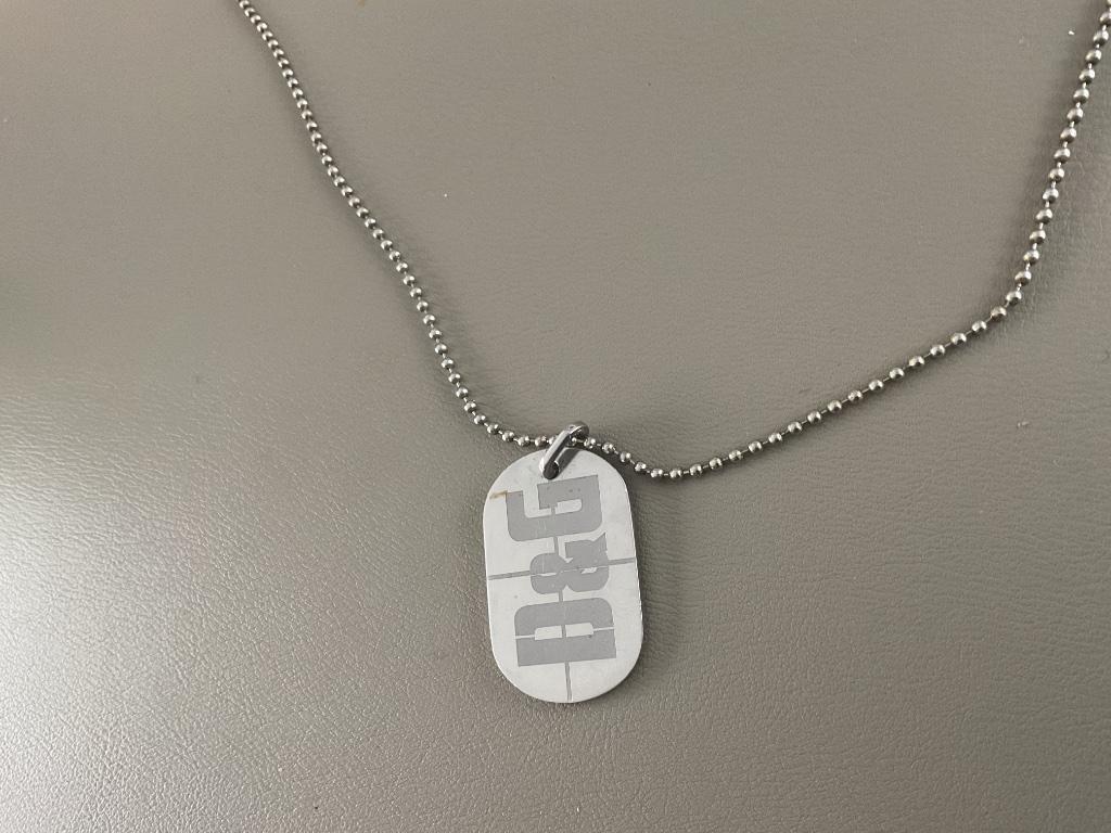 Halsketting Dolce&Gabbana military style dog-tag, Ophalen, Zo goed als nieuw