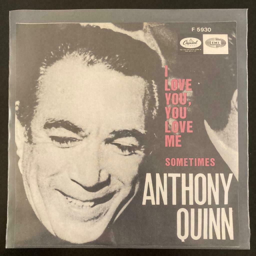 7" Anthony Quinn With The Harold Spina Singers - I Love You,, Envoi, Utilisé, Pop