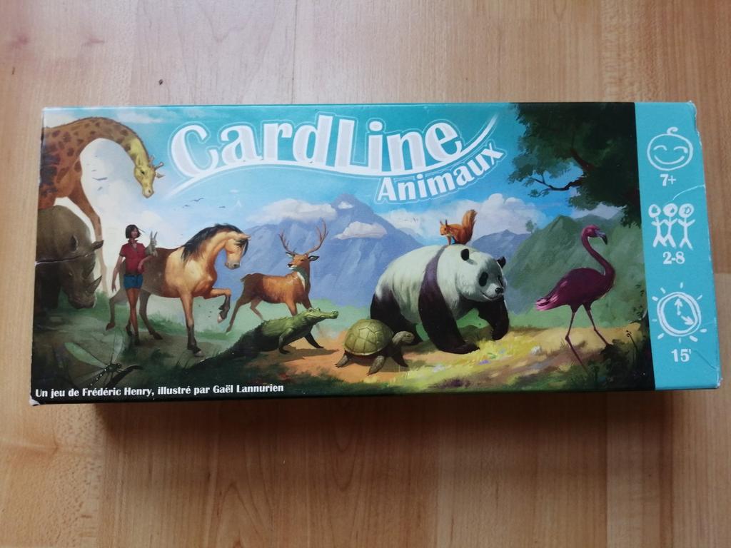 Jeu de cartes Cardline Animaux, Enlèvement, Comme neuf