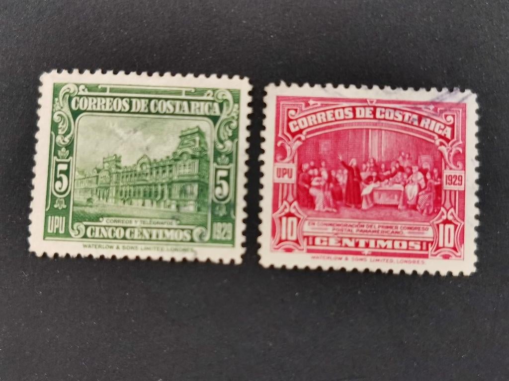 Costa Rica 1930 - postkantoor en Columbus, Ophalen of Verzenden, Gestempeld, Midden-Amerika