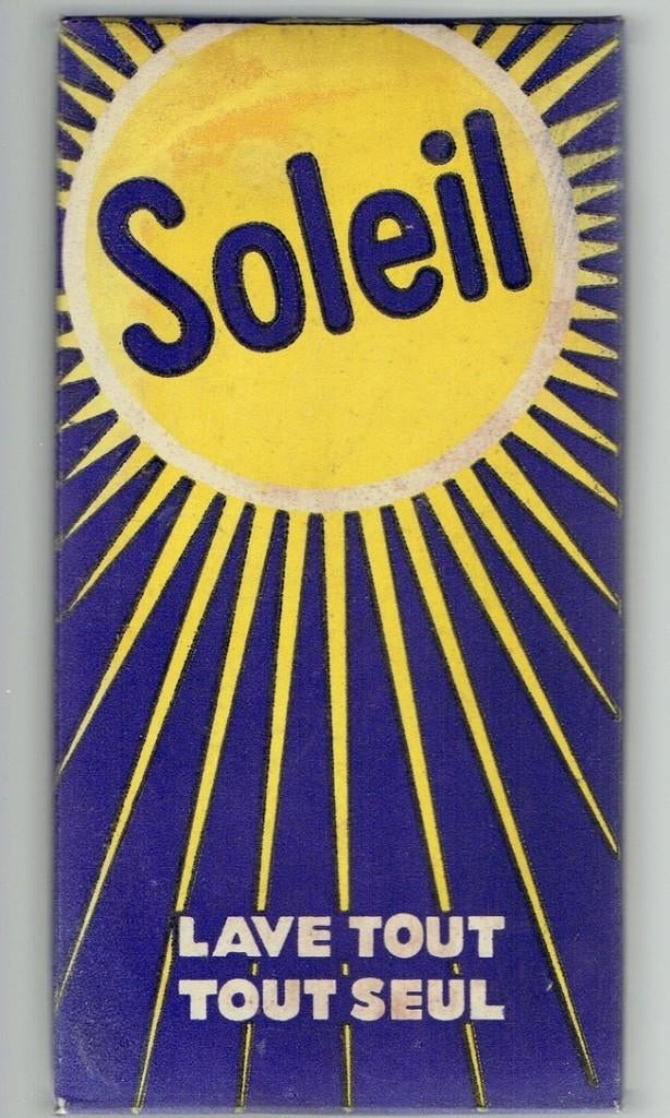Oud pakje Soleil waspoeder (rond 1950), Verzamelen, Ophalen of Verzenden, Zo goed als nieuw