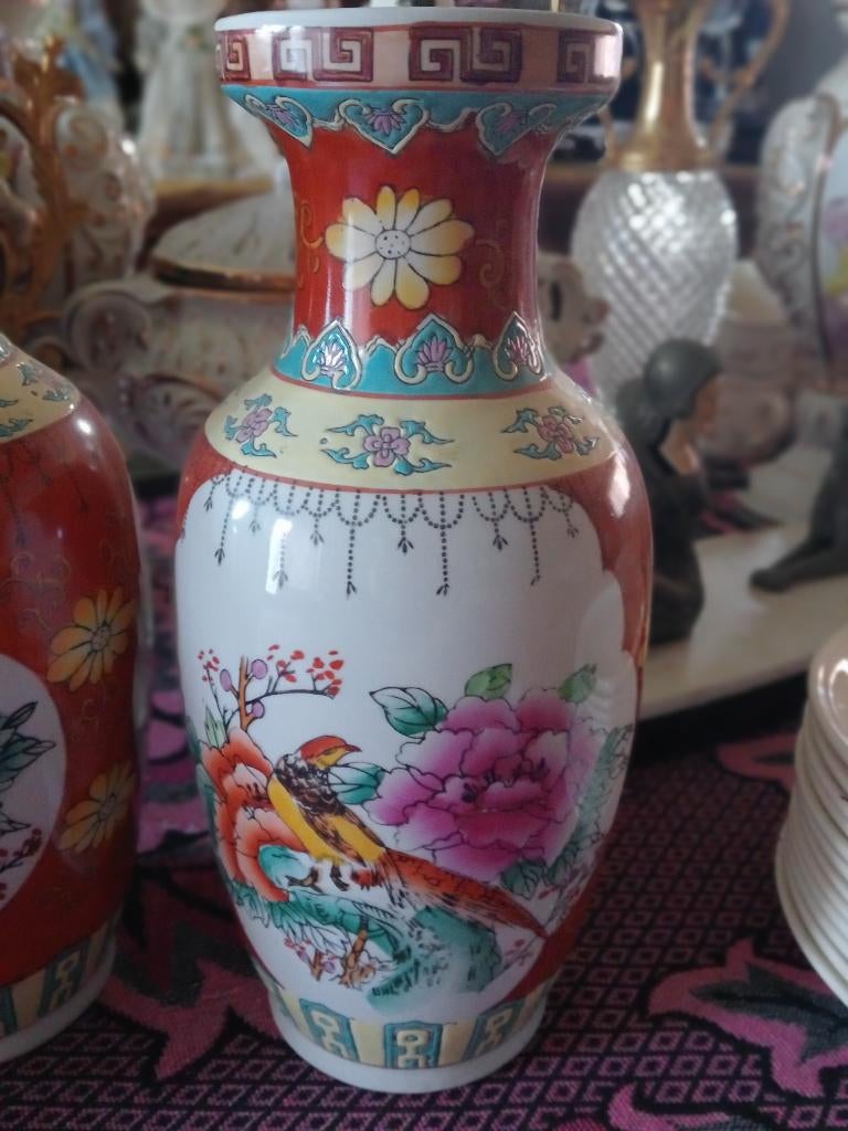 Chinese vaas Famille Rose, Ophalen