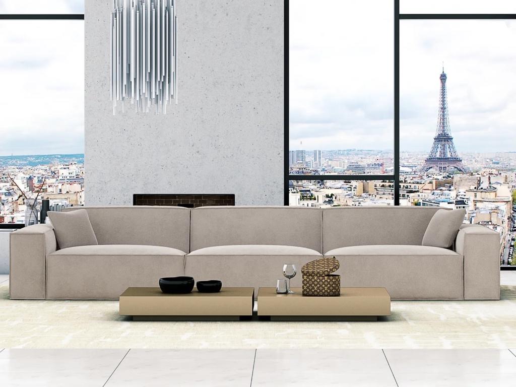 Canapé 4 places LIONEL, Maison & Meubles, 75 à 100 cm, 250 à 300 cm, Enlèvement ou Envoi, Quatre personnes ou plus
