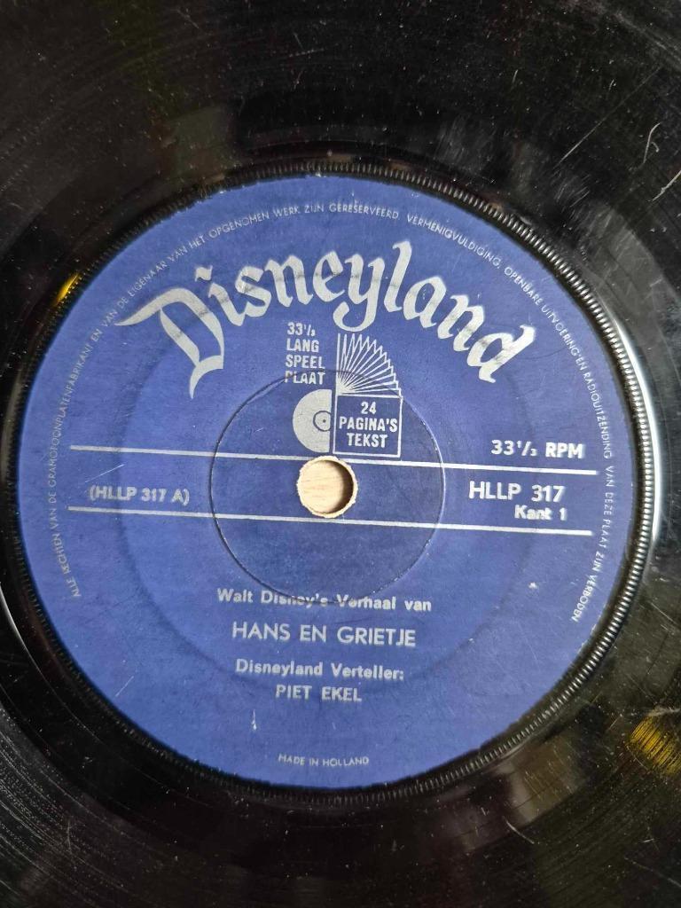 Singel Piet Ekel - Disneyland (sprookjes), Cd's en Dvd's, Ophalen of Verzenden