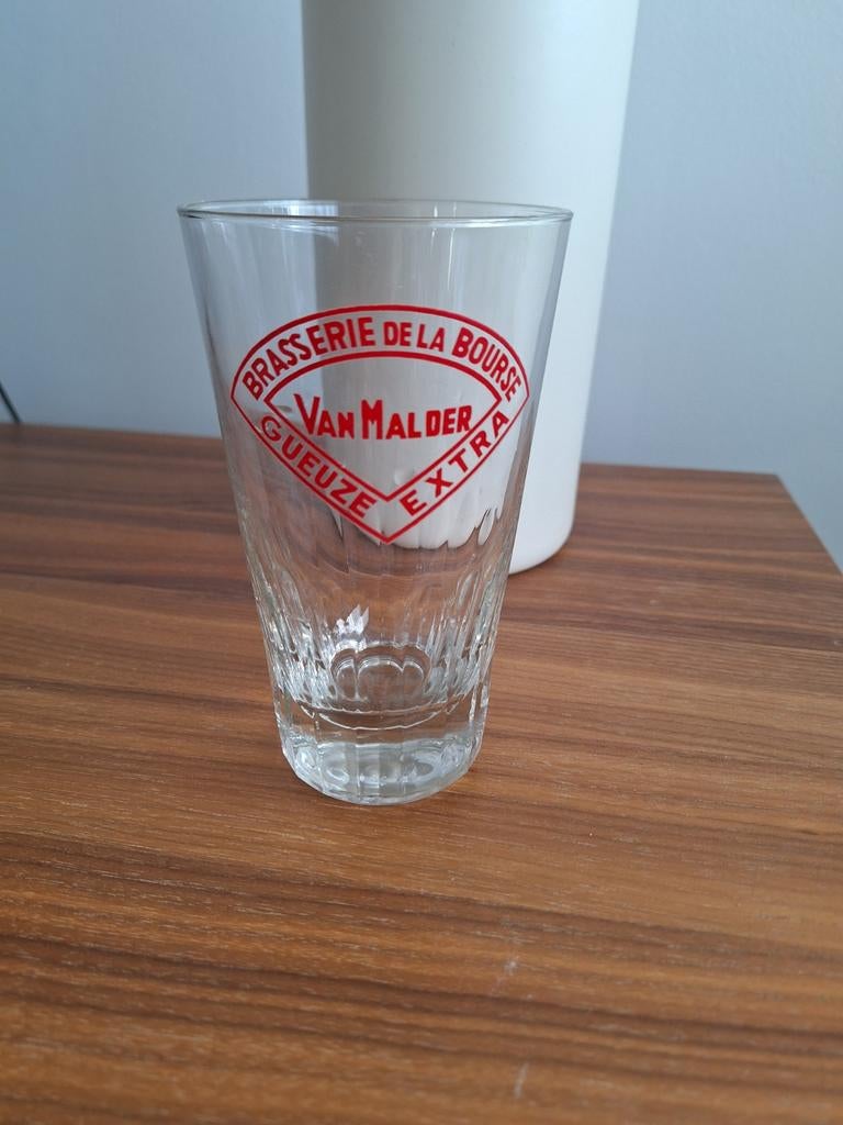 verre gueuze brasserie de la bourse Van Malder, Collections, Enlèvement ou Envoi